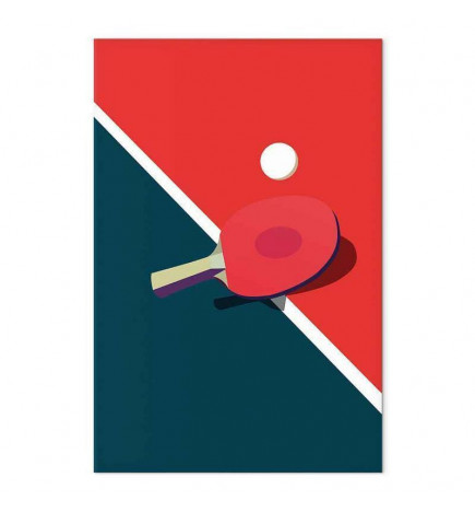 Tablou - Table Tennis - Racket and Ball on the Table
