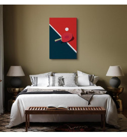 Cuadro - Table Tennis - Racket and Ball on the Table