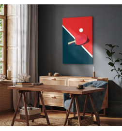 Tableau - Table Tennis - Racket and Ball on the Table