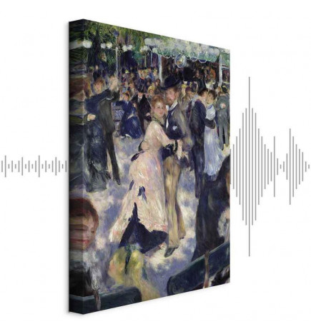 Quadro - Pierre-Auguste Renoir – Le Moulin de la Galette, detail of the dancers