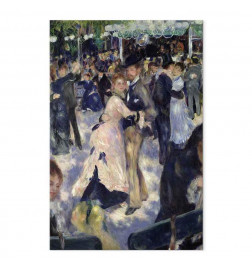 Slika - Pierre-Auguste Renoir – Le Moulin de la Galette, detail of the dancers
