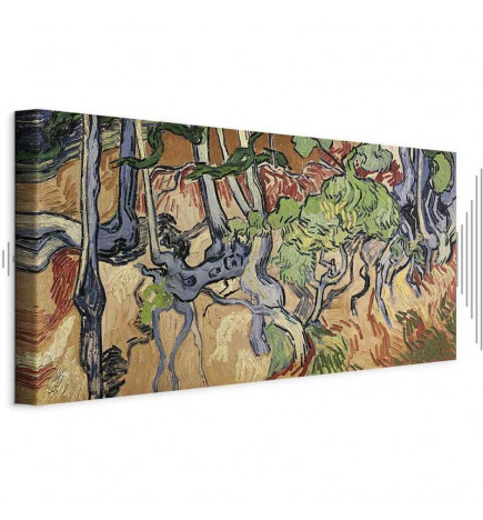 Schilderij - Vincent Van Gogh – Tree roots