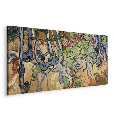Leinwandbild - Vincent Van Gogh – Tree roots