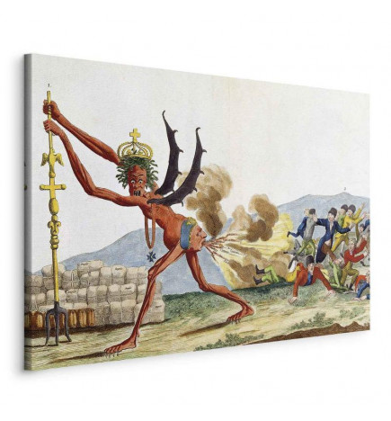 Leinwandbild - Jacques-Louis David – Caricature of the English Government