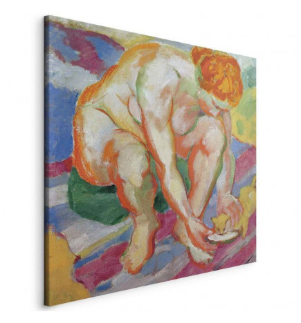 Slika - Franz Marc – Nude with cat