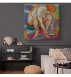 Canvas Print - Franz Marc – Nude with cat