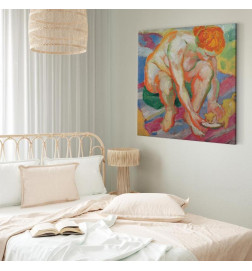 Canvas Print - Franz Marc – Nude with cat