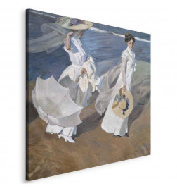 Quadro - Joaquín Sorolla y Bastida – Strolling along the Seashore