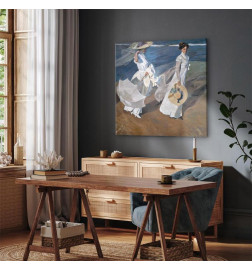 Glezna - Joaquín Sorolla y Bastida – Strolling along the Seashore