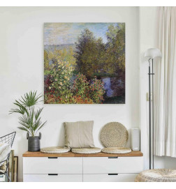 Quadro - Claude Monet – Coin de jardin à Montgeron