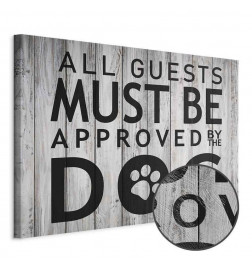 Quadro - All Guests Must Be Approved by the Dog (1 Part) Wide