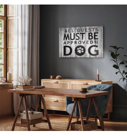 Quadro - All Guests Must Be Approved by the Dog (1 Part) Wide