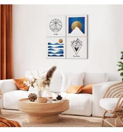 Canvas Print - Sea or Mountains (4 Parts)