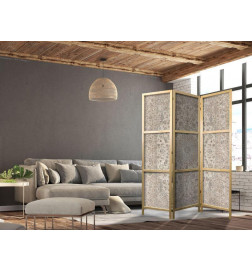 Paravento giapponese - Desert Nights - Ornamented Persian Carpet in Muted Colors