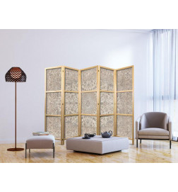 Paravento giapponese - Desert Nights - Ornamented Persian Carpet in Muted Colors