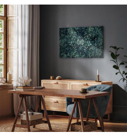 Slika - Oriental Pattern Carpet: Emerald Ornaments and Worn Patterns