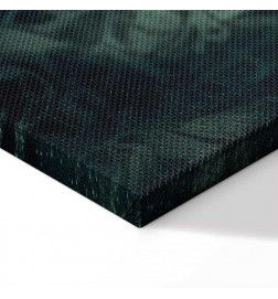 Tablou - Oriental Pattern Carpet: Emerald Ornaments and Worn Patterns