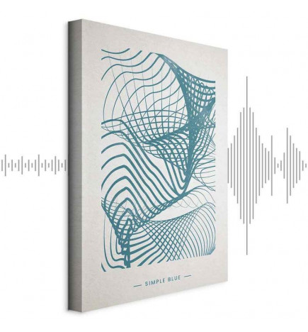 Tablou - Simple Blue (1 Part) Vertical