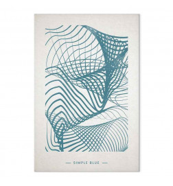 Tablou - Simple Blue (1 Part) Vertical