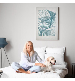 Canvas Print - Simple Blue (1 Part) Vertical