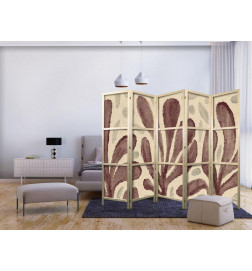 Japonska pregrada - Waving Leaves - Irregular Plant Shapes in the Style of Matisse