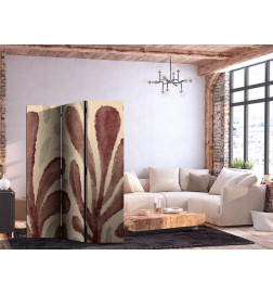 Room Divider - Waving Leaves - Irregular Plant Shapes in the Style of Matisse