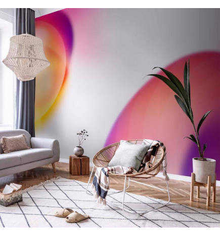 Mural de parede - Abstraction - Shapes - Juicy Yellow and Violet-Pink