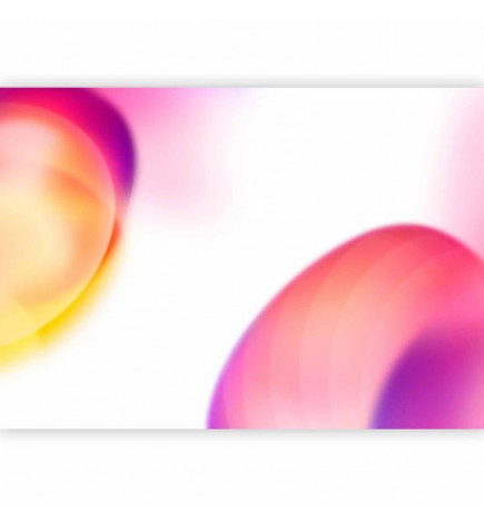 Fototapeta - Abstraction - Shapes - Juicy Yellow and Violet-Pink