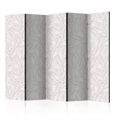 172,00 € 5-teiliges Paravent - Colourless Leaves II [Room Dividers]