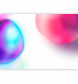 Wall Mural - Abstraction - Colorful Glass Pieces - Violet-Blue and Pink