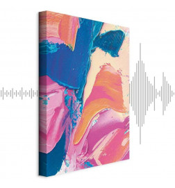 Quadro - Energetic Shapes - Dynamic Oil Paint Composition on Canvas