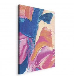 Cuadro - Energetic Shapes - Dynamic Oil Paint Composition on Canvas