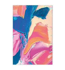 Glezna - Energetic Shapes - Dynamic Oil Paint Composition on Canvas