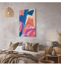 Quadro - Energetic Shapes - Dynamic Oil Paint Composition on Canvas