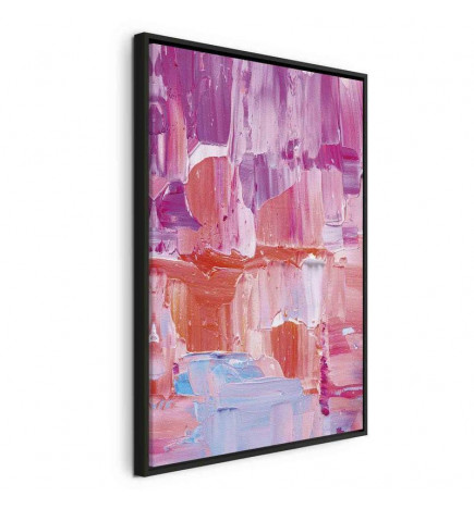 Canvas Print - Colorful Contrasts - Energetic Color Transitions in Shades of Pink