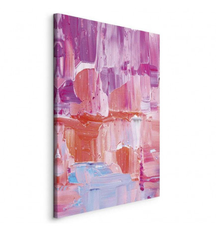 Leinwandbild - Colorful Contrasts - Energetic Color Transitions in Shades of Pink