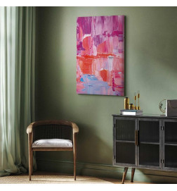 Slika - Colorful Contrasts - Energetic Color Transitions in Shades of Pink