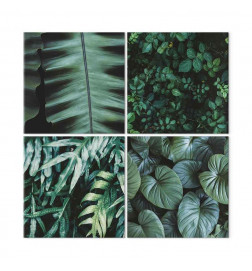 Leinwandbild - Botanical Depth (4 Parts)
