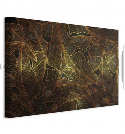 Canvas Print - Dance of Golden Leaves (1 Part) Wide