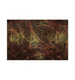 Canvas Print - Dance of Golden Leaves (1 Part) Wide