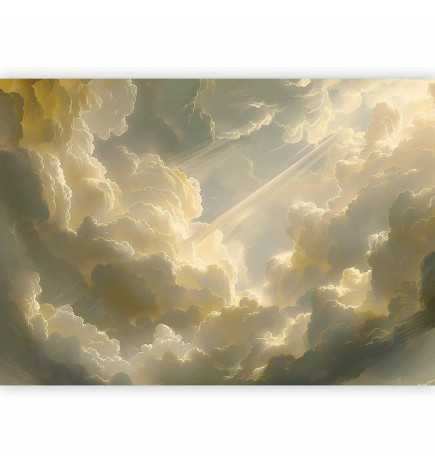 Fotobehang - Enchanting Play of Colors Against a Backdrop of Clouds