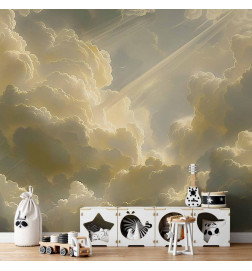 Wall Mural - Enchanting Play of Colors Against a Backdrop of Clouds