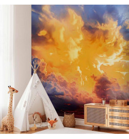 Mural de parede - Beautiful Sunset - Clouds in Warm Shades