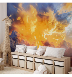 Mural de parede - Beautiful Sunset - Clouds in Warm Shades