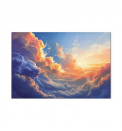 Tablou - Sunset Over a Cloudy Sea: A Wonderful Symphony of Colors