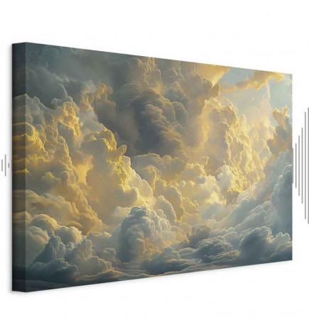 Quadro - Last Breath of the Day: Clouds Illuminated by Evening Glow