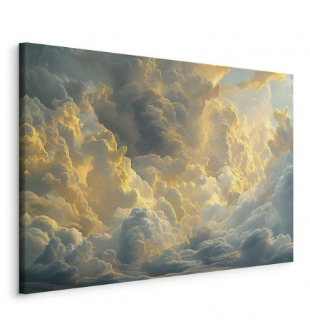 Cuadro - Last Breath of the Day: Clouds Illuminated by Evening Glow