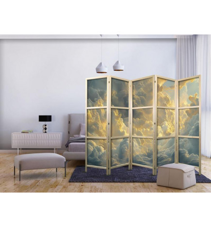 Japoniška kambario pertvara - Last Breath of the Day: Clouds Illuminated by Evening Glow