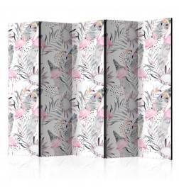 172,00 € Room Divider - Flamingos and Twigs II [Room Dividers]
