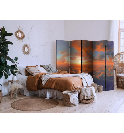 Room Divider - When Dawn Tickles the Clouds: A Color Spectacle on the Morning Sky